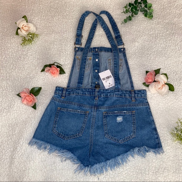COPY - Daisy Duke Denim Overalls - Picture 2 of 4